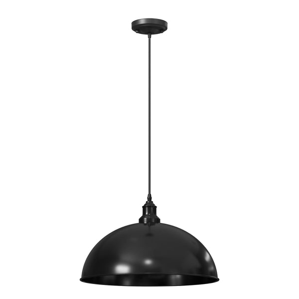 Over Counter Adjustable Hanging Ceiling Light Fixture ~6287 – Shiny Black Without Bulb