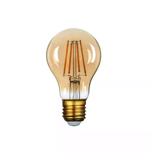 A60 E27 4W/8W Edison LED filament Bulb Amber bulb Warm white screw bulbs 2700K~4418
