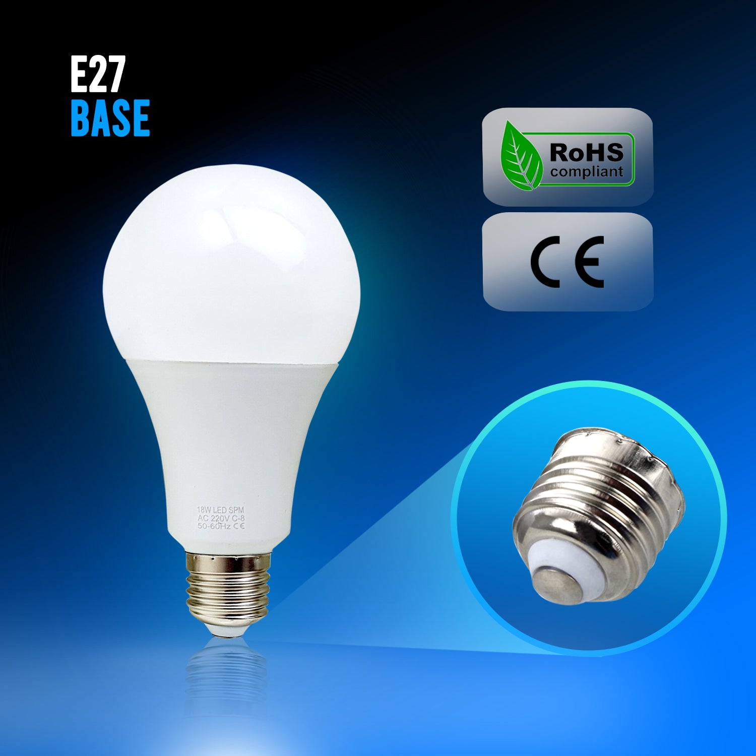 LED bulbs 5W E27 Screw Energy Saving Cool White incandescent bulb 2 pack~4477