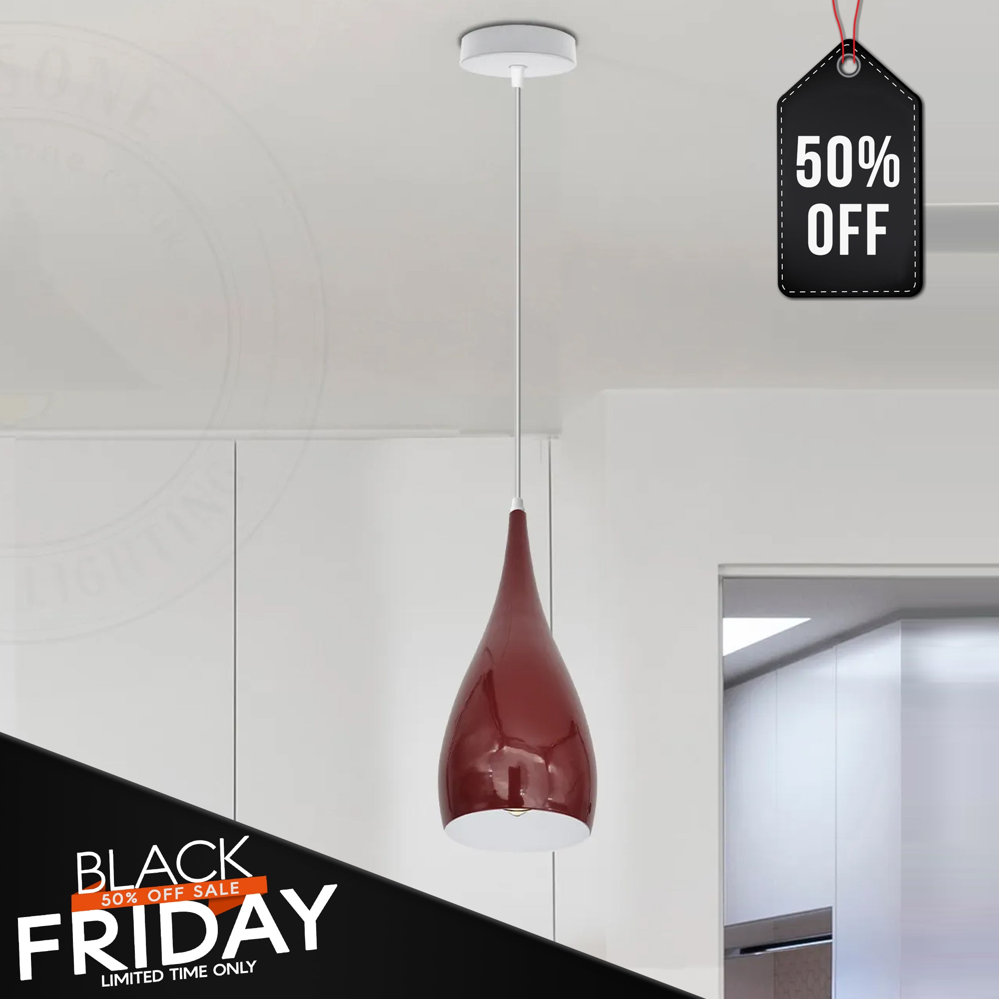 Teardrop pendant deals ceiling light