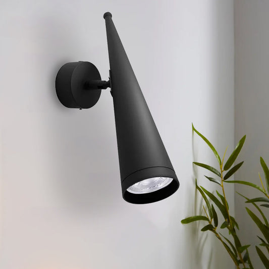 Modern LED Black cone shade GU10 Wall Lamp Aluminum Downlight~4598