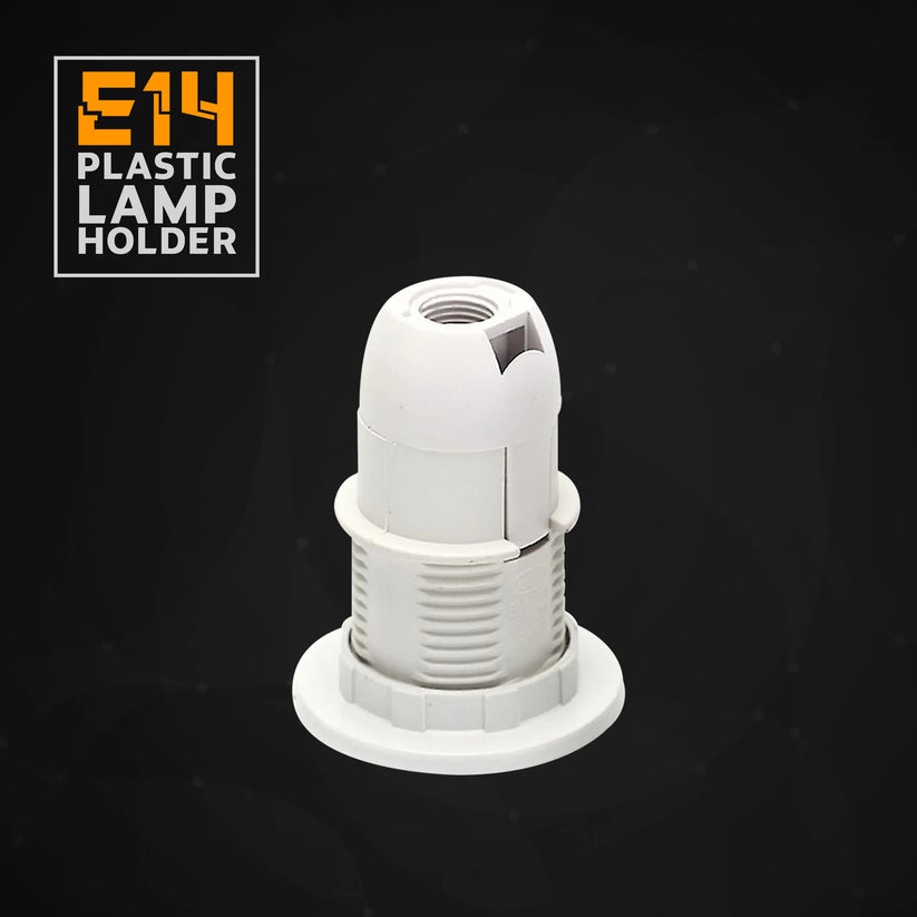 Edison Small Screw White Plastic Lamp holder