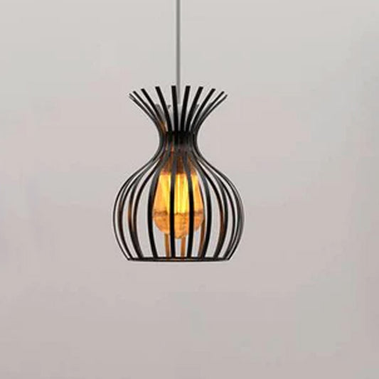 Modern Black metal Wire Cage lamp shade~4762
