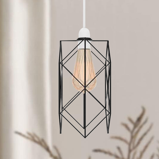 Modern Black metal Wire Cage lamp shade~4764