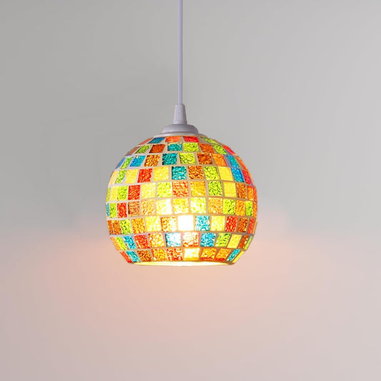 Glass Mosaic Table lamp Globe Shape Home Decorating~4916