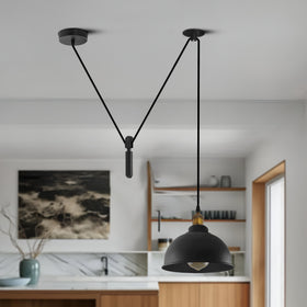 Retro Loft Adjustable Antique Metal Pendant Ceiling Light ~1133