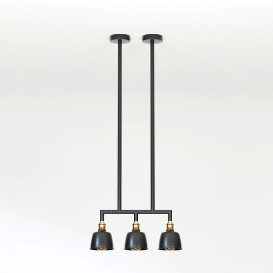 3-Way Industrial Conduit Pipe Ceiling Pendant DIY Light Fixture  ~ 5638