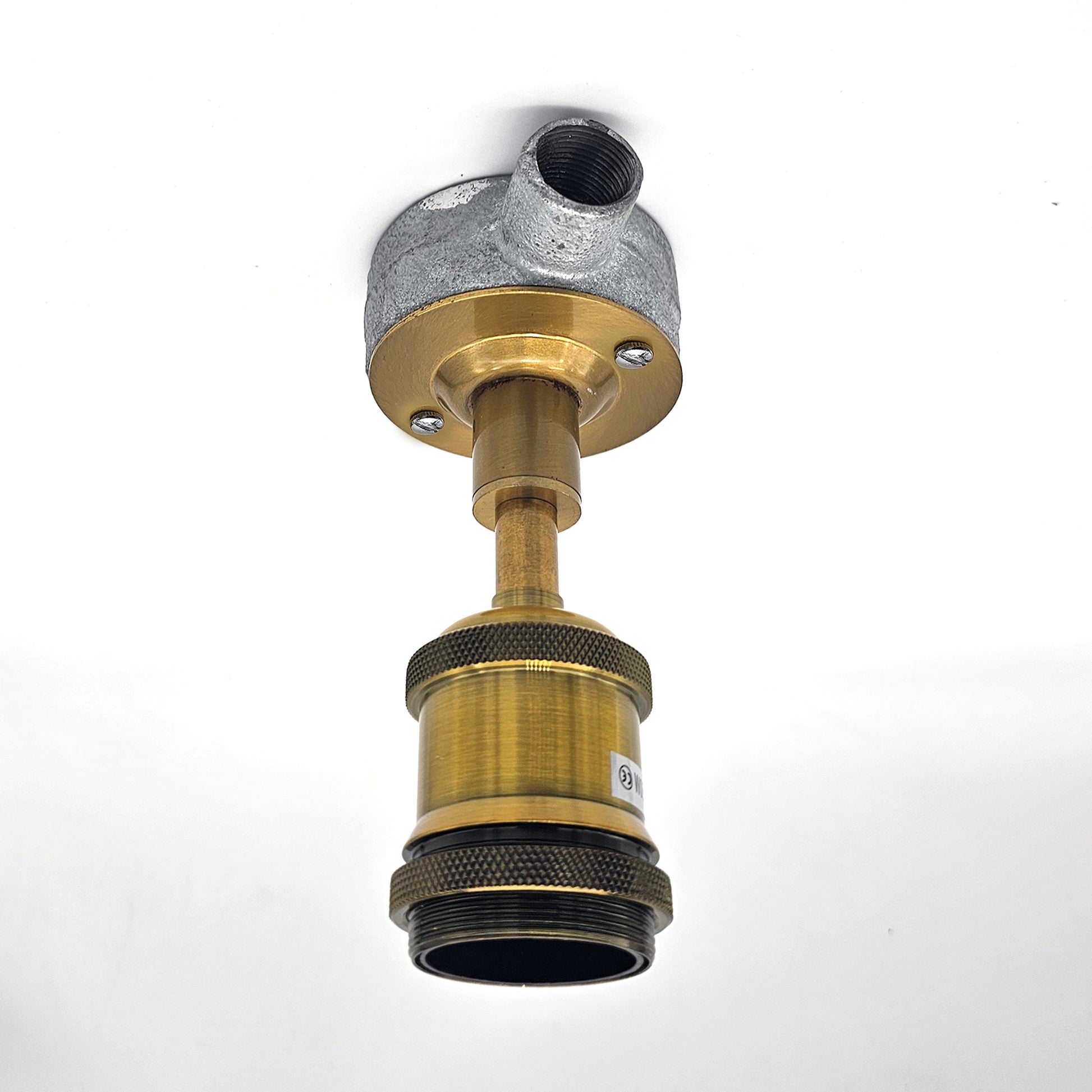 copper-colored E27 lamp holder