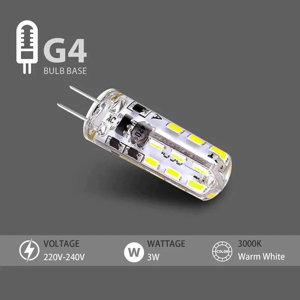 G4-diode warmwit 3W D24 AC 220V ~5035 – WARM WIT 3W / 1 pak