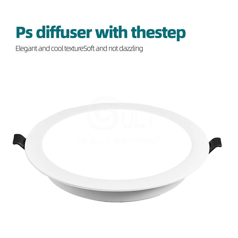 Warm White Modern LED Recessed Ceiling Round Panel DownLight Detail 3