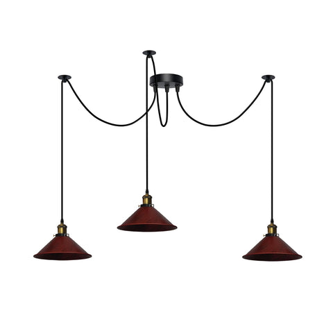 3 Fluming Spider Pendant Light E27 Metal ~6175