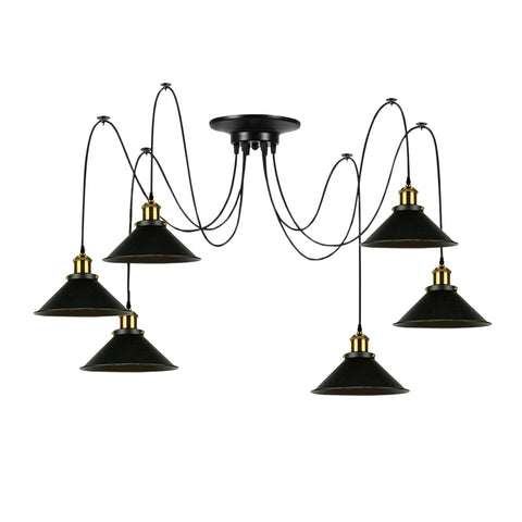 Multi Fleming Spider Pendant Light Black ~6165