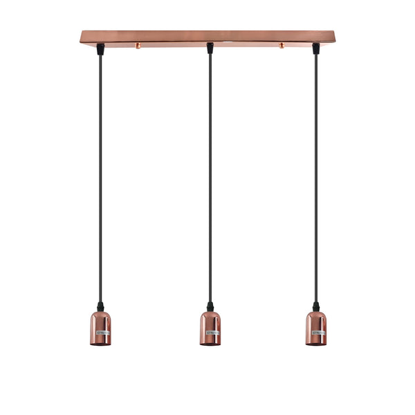 Industrial Cluster Pendant Light Fixtures ~6397 – Without Bulb / Rose Gold
