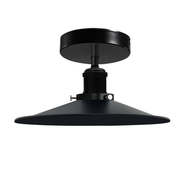 Modern Semi-Flush Mount Industrial Ceiling Light - 6267 – Black Without Bulb