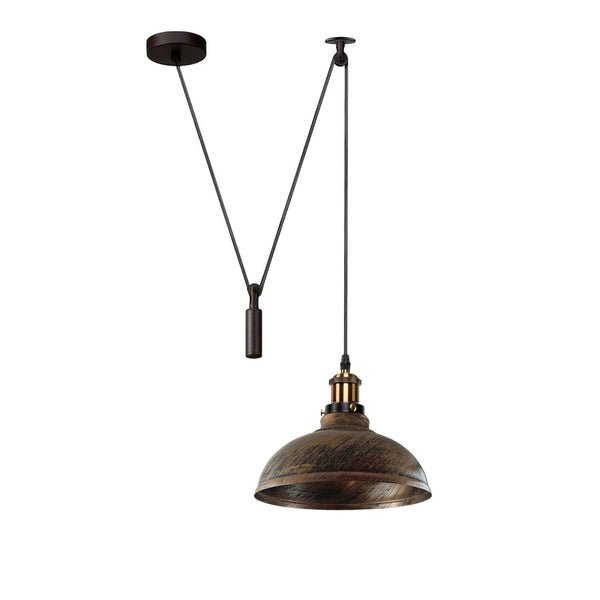 Industrial Metal Pendant Light Fixture ~6285 – Brushed Copper
