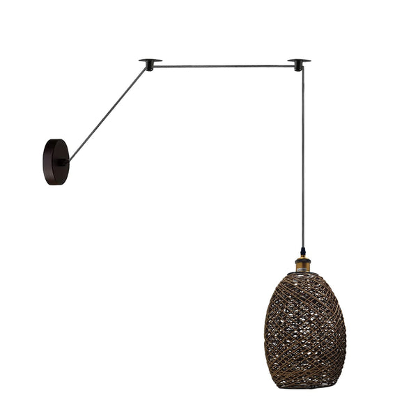 Bamboo Hemp Ceiling Pendant Light Fixture~6440 – Style 10