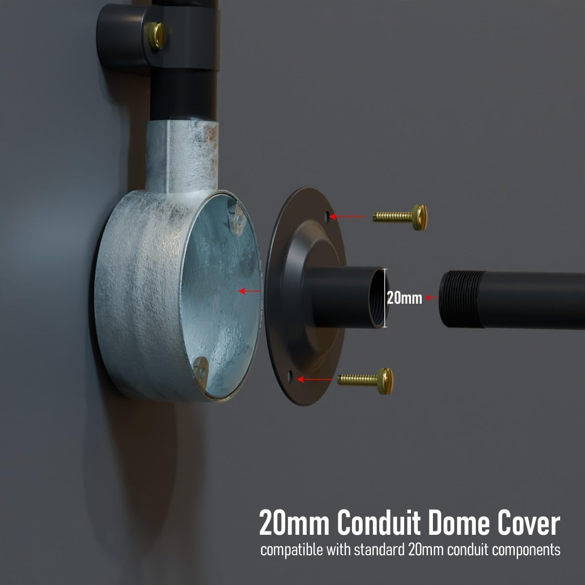 20mm steel cap conduit size