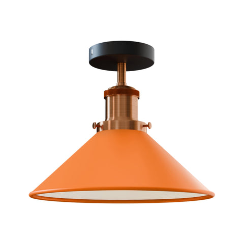 Lámparas de techo semiempotradas económicas de metal E27 ~5948