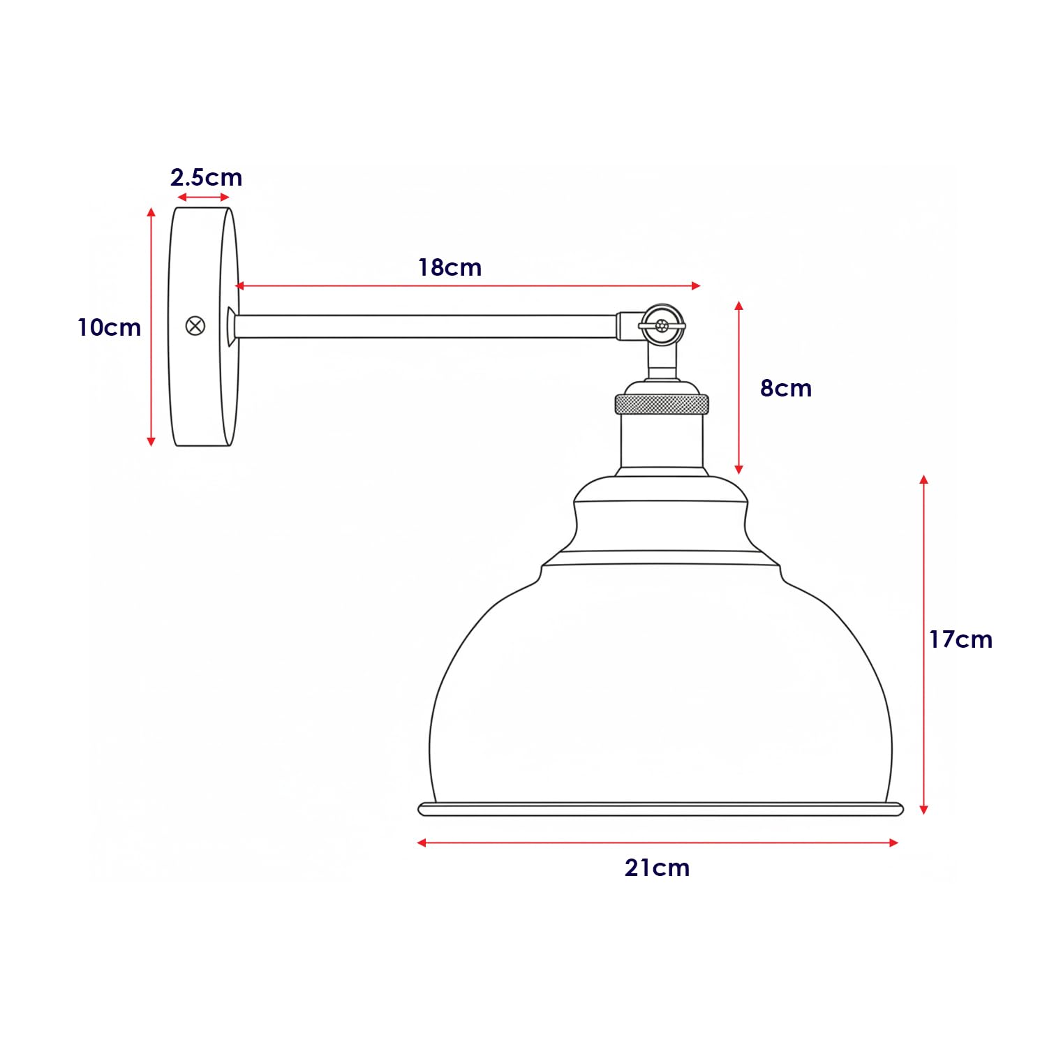 wall bedroom e27 1pcs sconce
