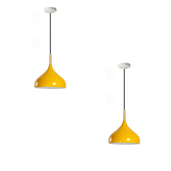 2 set Pendant Light ~6533 – Yellow 2 Pack