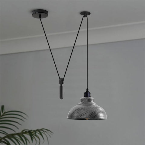 1-Way Spider Pendant Light | Industrial Curvy Hanging Lamp ~6234