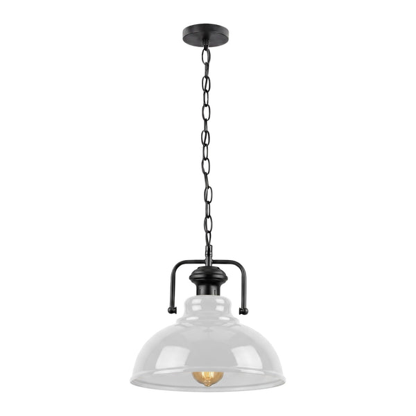 Hanging Pendant Light Easy To Install With Plenty Of Chain  ~6731 – White