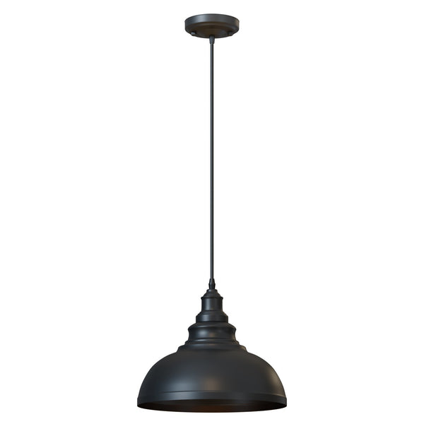 Vintage Metal Black Ceiling Hanging E27 95cm Adjustable Pendant Light ~6279 – Black / Yes