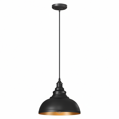 Vintage Metal Black Ceiling Hanging E27 95cm Adjustable Pendant Light ~6279