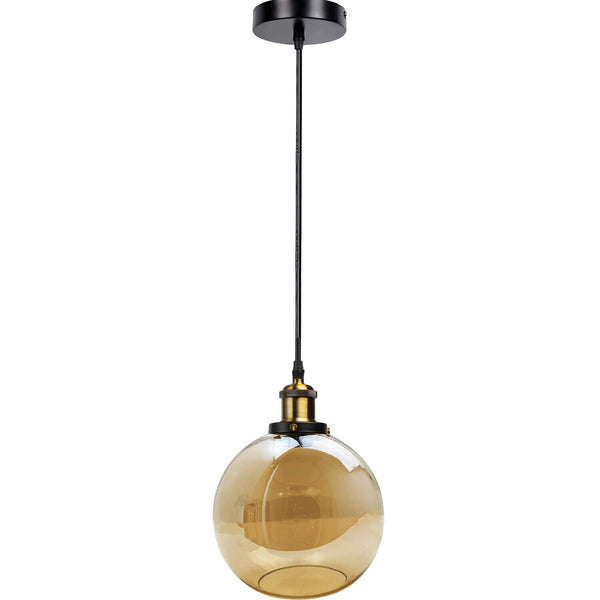 Vintage Glass Pendant Light Globe ~6605 – Yes