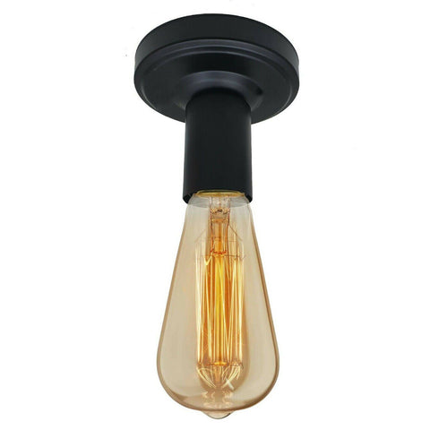 Plafondlamp Zwarte Houder E27 Lamphouder Licht ~6033 