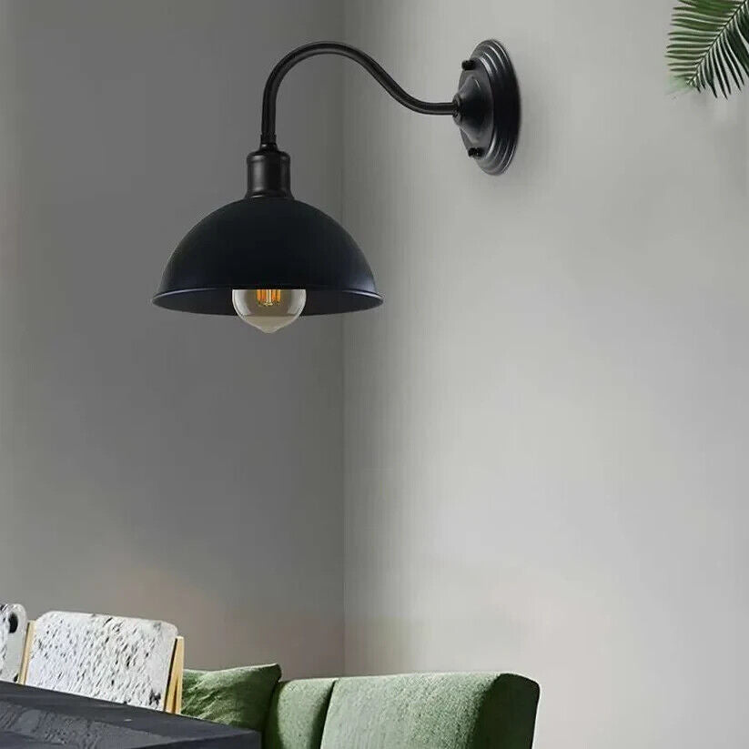 black wall sconce