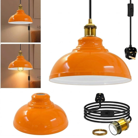 4m Long Swag Plug-in Pendant E27 With Swich  ~6813