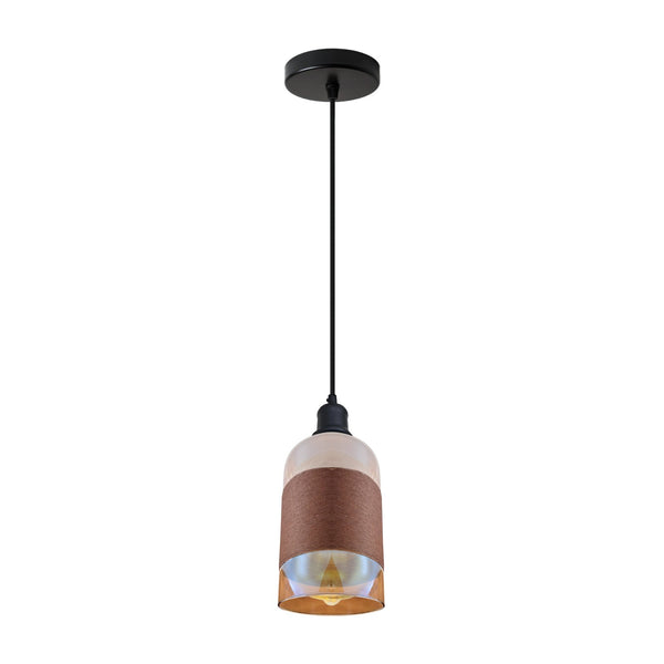 Industrial Ceiling Light Fitting | Retro Pendant Glass Shade E27 ~6426 – Yes