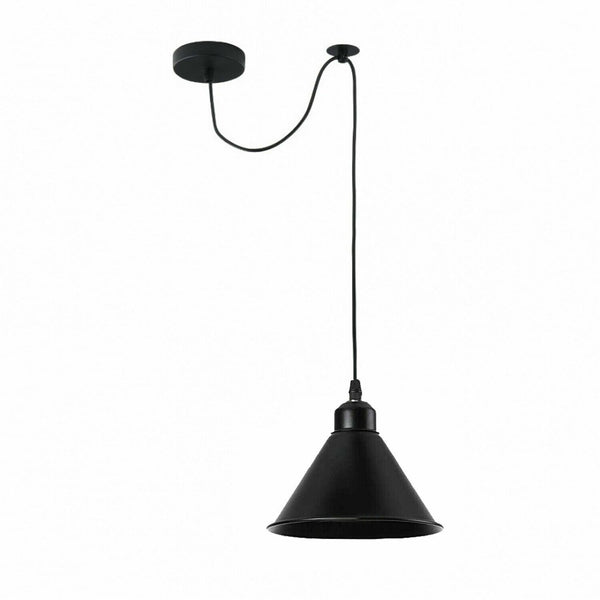 E27 Pulley Wheel Pendant Light Fitting ~6395 – No
