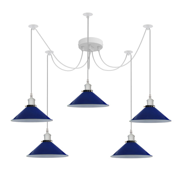 Modern Spider Light Chandelier Multi Pendant Light Ceiling Lamp Loft Fixture E27 ~6141 – 5way / No