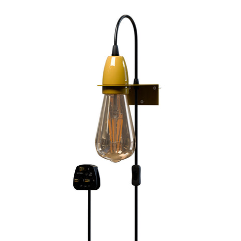 Plug-In Wall Light E27 Socket Adjustable Hanging Cord ~ 5696
