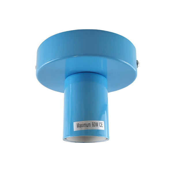 Lámpara de techo empotrada vintage con portalámparas E27, casquillo ~6029 – Azul / No