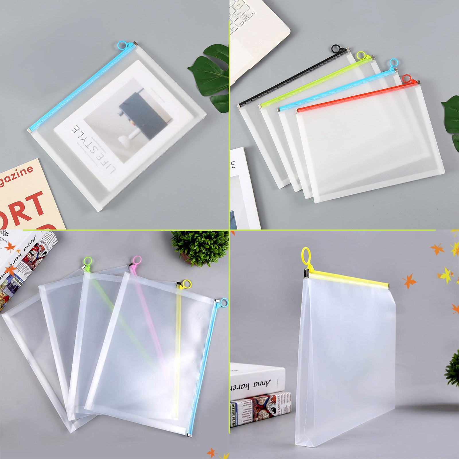 plastic folder wallets