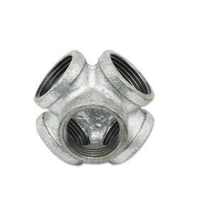 5 way ¾ inch BSP Malleable Iron Galvanized Pipe Light Fittings  Accessories ~4517