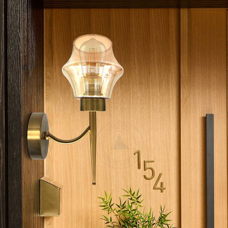 amber glass wall lights for Hotel Restaurant Bar Cafe