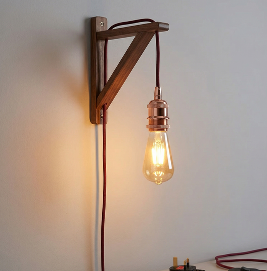 Kit de lámpara colgante enchufable con cable flexible de tela de 2 m, 4 m y 4,5 m ~2177