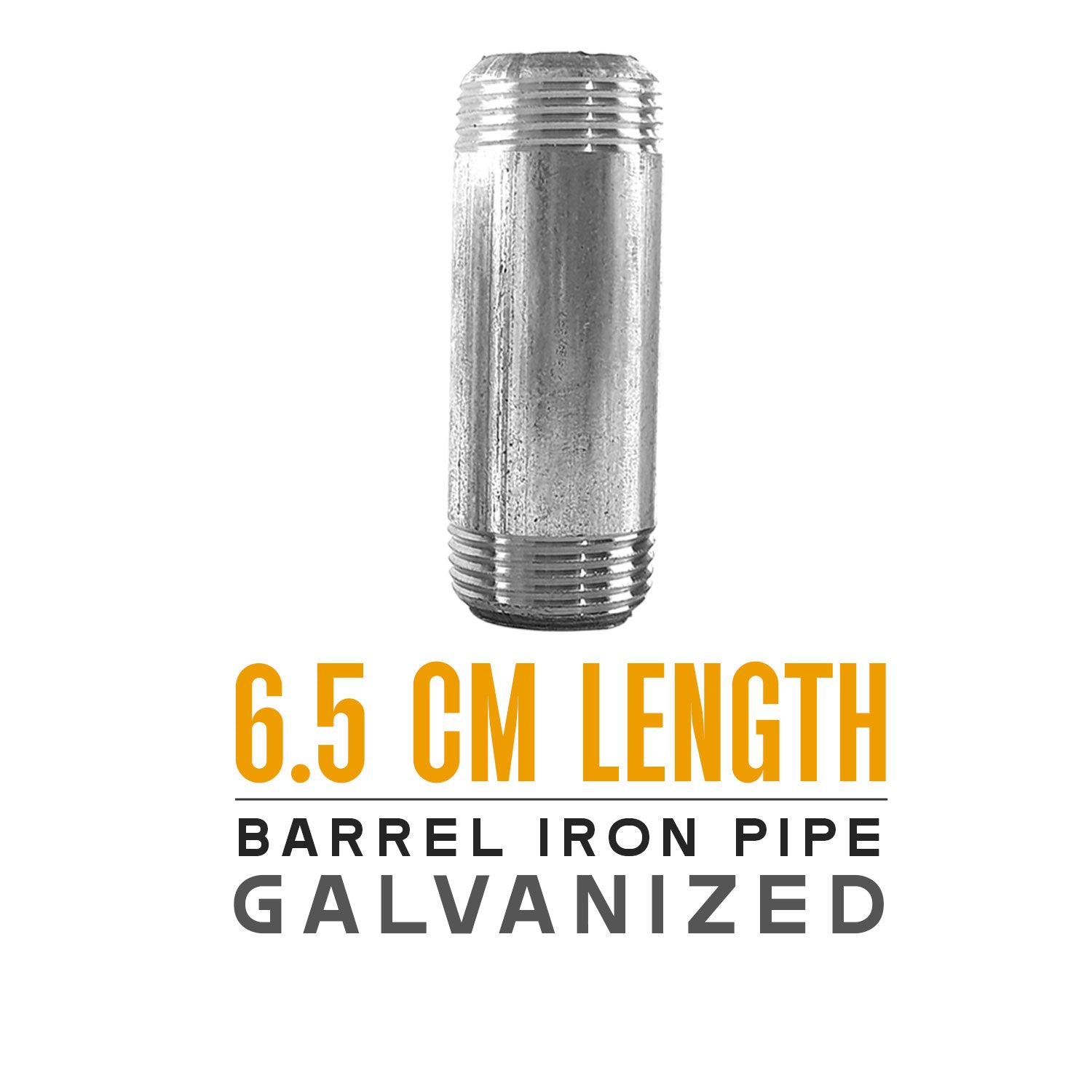 Galvanized  ¾ inch barrel BSP MALLEABLE Tubing Iron pipe Lamp fitting Vintage DIY Industrial Accessories~4507