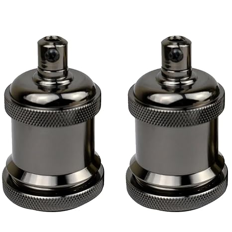 Vintage E27 Lamp Holder Aluminium Smooth Style ~3423