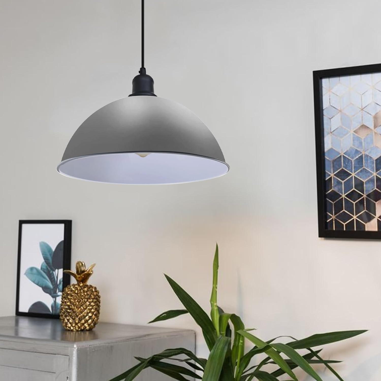 gray colour Ceiling pendant lights over the Dining Table Light