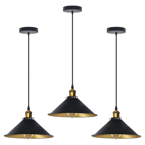 3 PCs Single Pendant Light E27 Metal ~6150