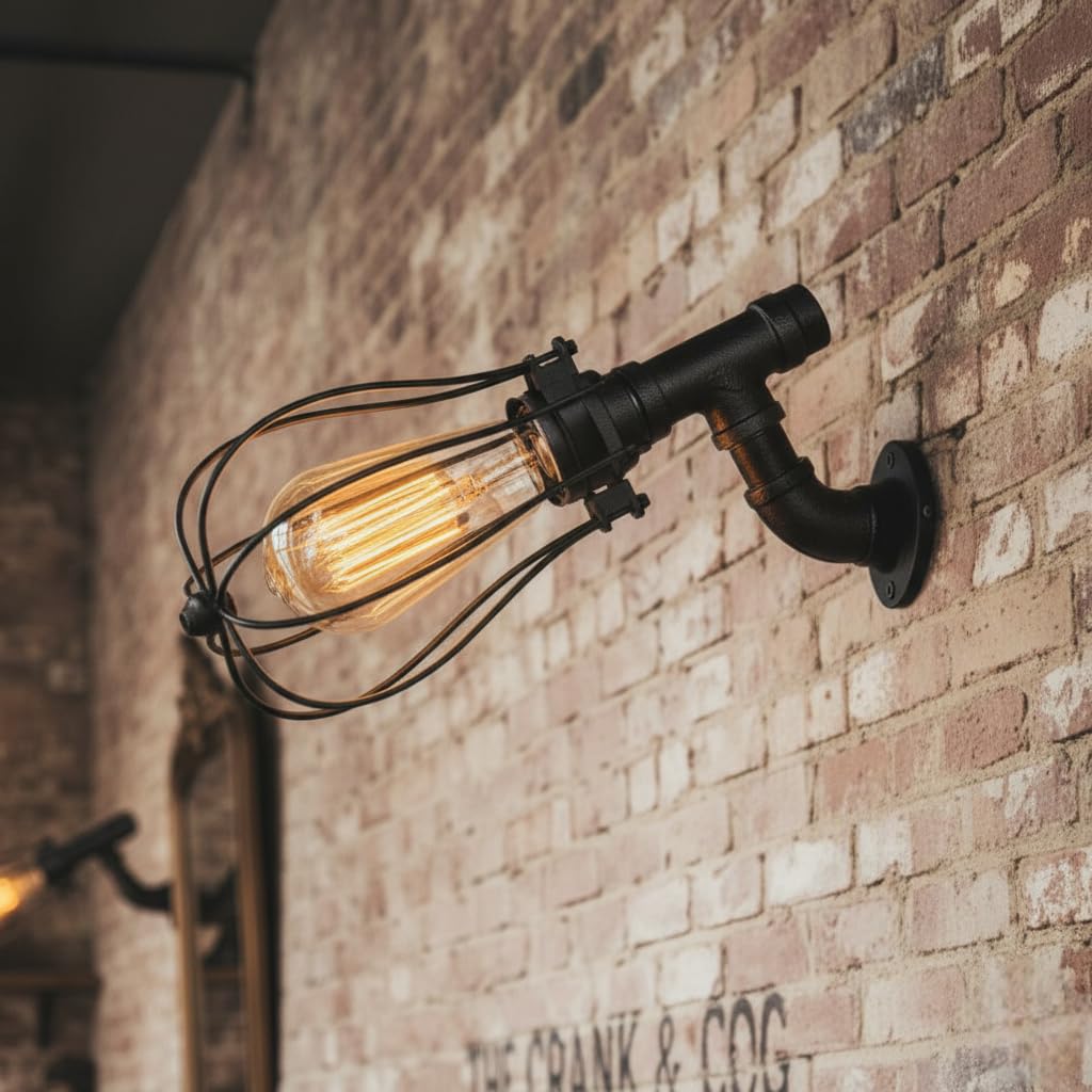 lamp steampunk pipe industrial