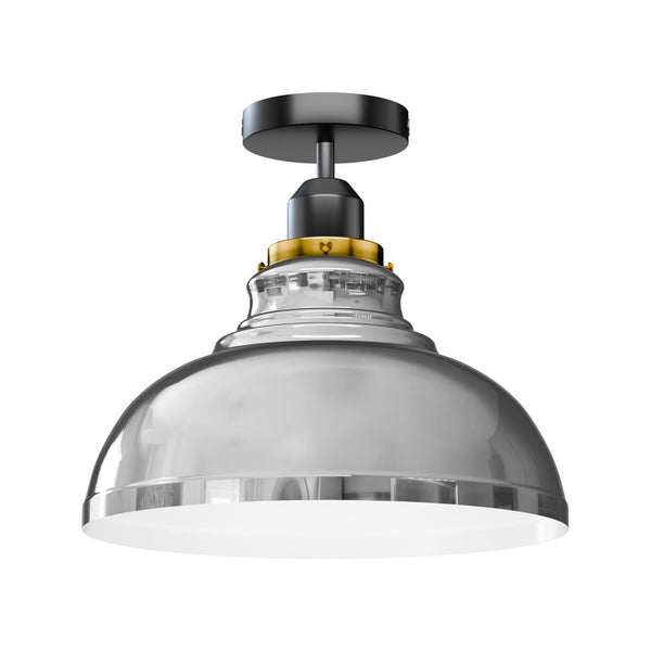 E27 Semi Flush Mount Lighting ~6167 – Black