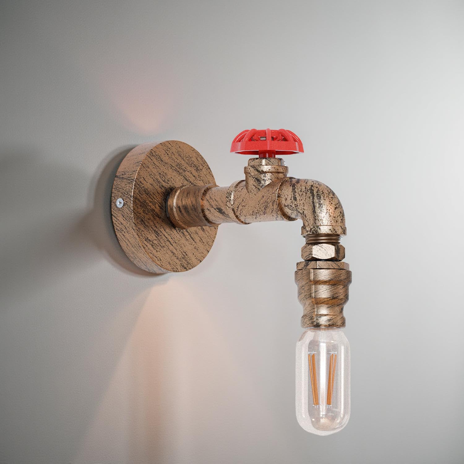 red lights water lamp pipe