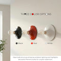 Minimalist Metal Flush Mount Wall And Ceiling Sconce Fitting ~6659