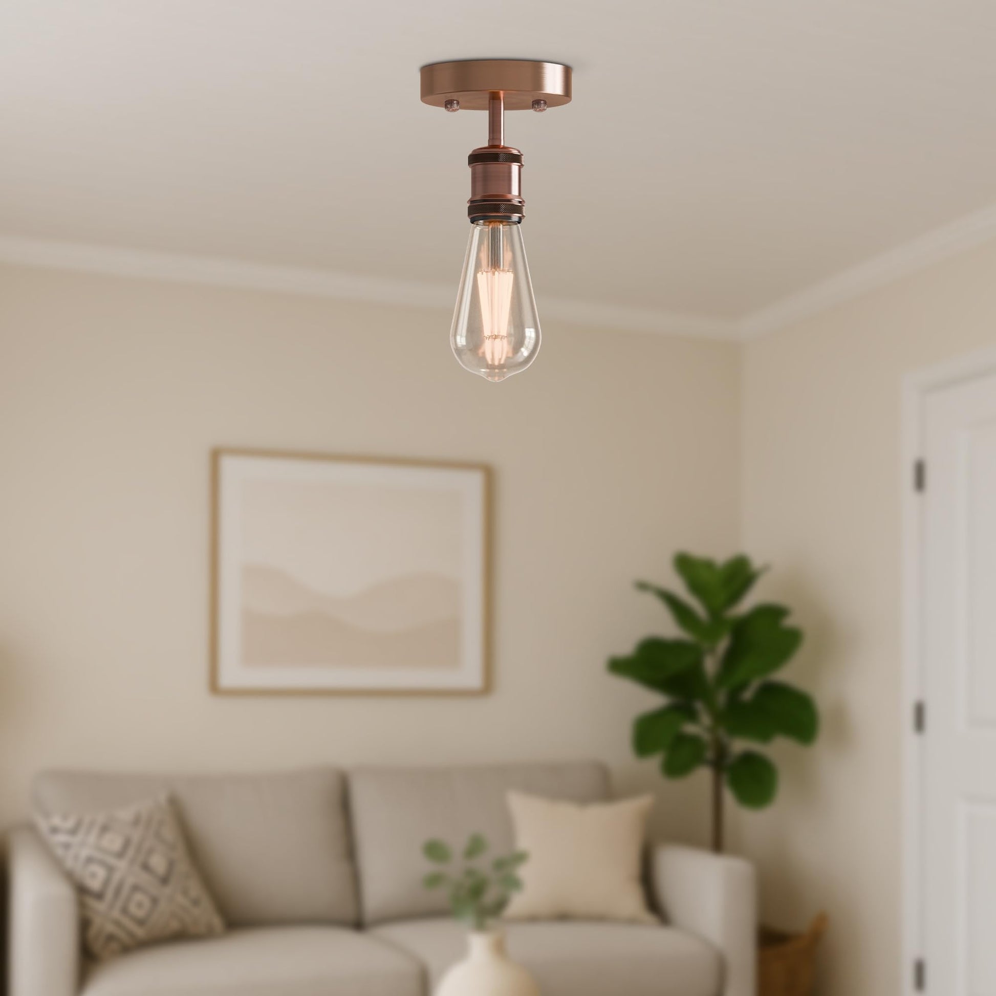 head ceiling retro e27 living